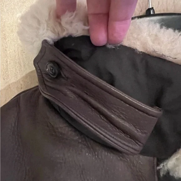 Filson Brown Cascade Down Jacket Large Shearling Made in Canada - Picture 12 of 12